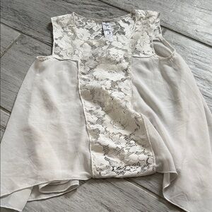 Beauteea Elegant Lace and Chiffon Sleeveless Dress Top 7/8